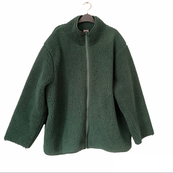 Joe Fresh Jackets & Blazers - Joe Fresh Dark Green Teddy Bear Jacket